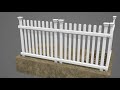 Roger Rabbit Vinyl Garden Fence Assembly and Installation