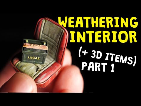 WEATHERING INTERIOR Part 1 - Building Tamiya Morris Mini Cooper as a WRECK 1/24 scale