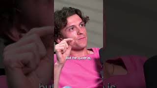 Tom Holland lives by Christian Bale's wise words #shorts