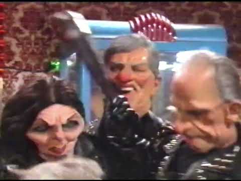 John Major gets a thrashing from an S&M Leathery Thatcher | Spitting Image 1993