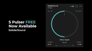 Video thumbnail for SoliderSound S Pulser | New FREE Plug-in! Now Available! by SoliderSound