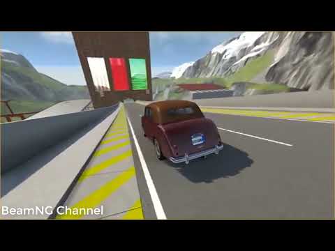 Crazy vehicle High Speed Jumping Through Water Wall laser Wall - BeamNG.Drive 🚚 BeamNG Channel