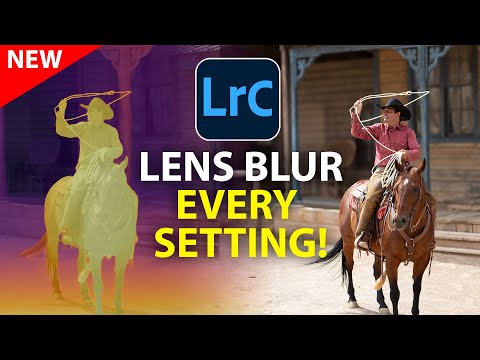 LENS BLUR in Lightroom how to get perfect results