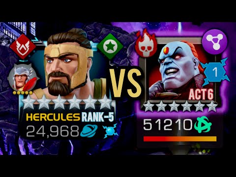 MCOC | HERCULES R5 6-STAR VS THE CHAMPION ACT 6 | 2023 | Marvel | Kabam| contest of champions |