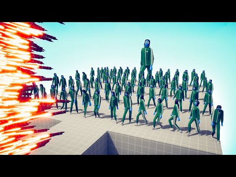 100x SQUID GAME + GIANT vs EVERY GOD - TABS | Totally Accurate Battle Simulator