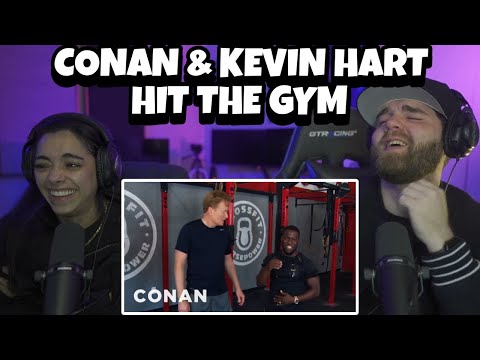 Conan Hits The Gym With Kevin Hart  (CONAN on TBS) | Kevin Hart was getting PISSED 🤣 (Reaction)