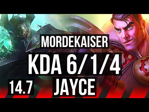 MORDEKAISER vs JAYCE (TOP) | 6/1/4, 600+ games | BR Diamond | 14.7