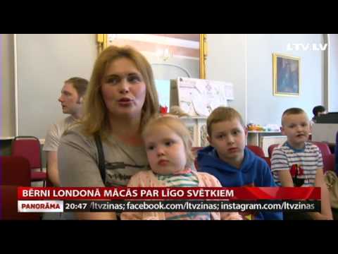 VIDEO: Bērni Londonā mācās par Līgo svētkiem