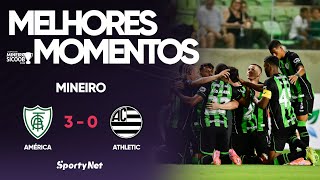 SEM DÓ NEM PIEDADE NO INDEPENDÊNCIA - América 3x0 Athletic - Melhores Momentos - Campeonato Mineiro