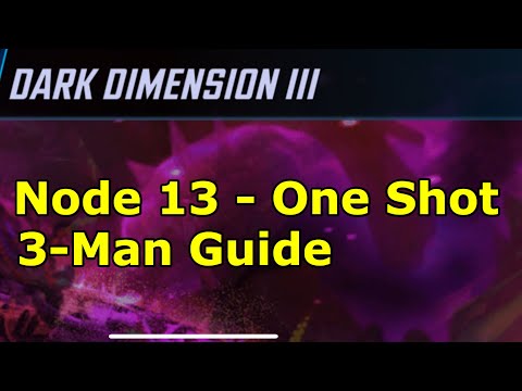 Dark Dimension 3 - Node 13 One Shot Strategy & Walkthrough | DD3 Node 13 | Marvel Strike Force - FTP