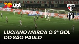SÃO PAULO 2 X 0 SANTOS. VEJA O SEGUNDO GOL DO TRICOLOR