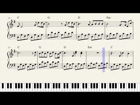 Alan Walker - Faded - Score & Piano Tutorial