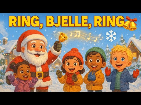 🎄Ring, Bjelle, Ring! 🔔❄️ | Norsk julesang for barn | Syng med!