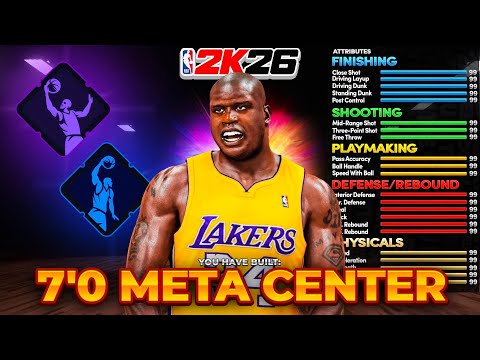 *NEW* META CENTER BUILD IN NBA 2K26! 7’0 DEMIGOD CENTER BUILD! best build 2k26