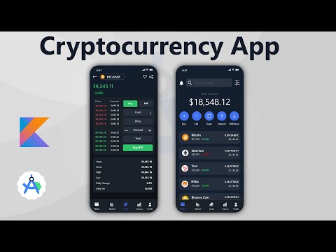 Crypto App Android Studio Kotlin MVVM Architecture Project Tutorial