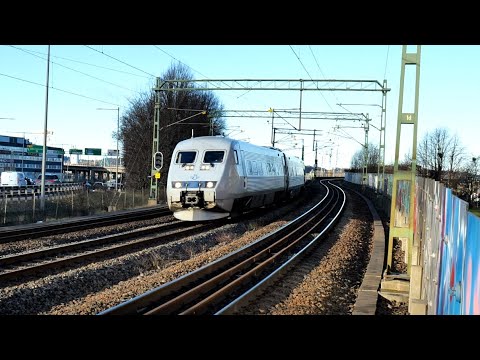 Tåg Runt Olskroken i Göteborg - 4k60