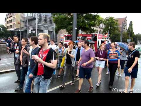 CSD Nürnberg 2015 - Die gesamte Demonstration, beim Bahnhofsplatz [Sa. 01.08.2015]