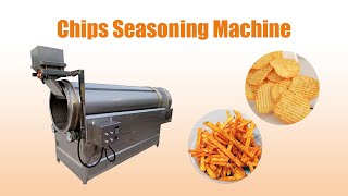 Potato chips banana chips seasoning machine with large capacity of 1000-1500kg/h (Rotary drum type)