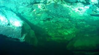 preview picture of video 'Žalsvasis šaltinis/Greenish spring cave diving, Pasvalys, Lithuania'