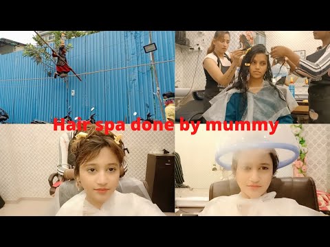 HAIR SPA DONE BY MUMMY .