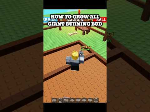 How To Grow All Giant Burning Bud😱 #mtvai #roblox #growagarden