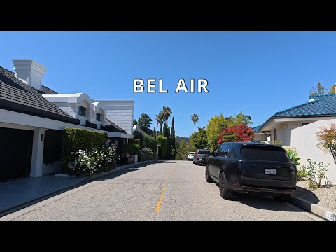 Driving Bel Air, Bel Air Road, Los Angeles, CA