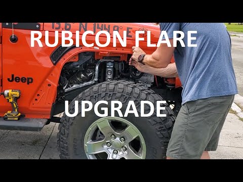 Converting your Jeep Sport to a Rubicon Fender Flare LED Fender Install with Tazer Programmer