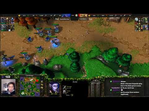 Sini (NE) vs Lyn (Orc) - WarCraft 3 - WC2823