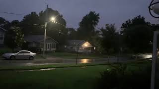 Close lightning strike causes power outage