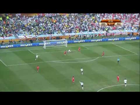 Deutschland (Germany) / England WM 2010 1. Tor für Deutschland durch Miroslav Klose 1-0