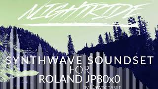 Video thumbnail for Nightride Synthwave Soundset for Roland JP8080/JE-8086 - Synthwave/80s/Italodisco Patches 2022 by Kulshan Studios