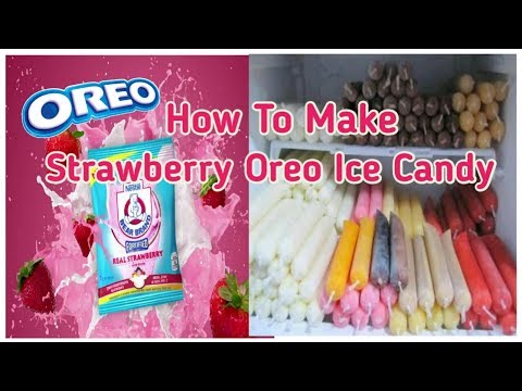 Strawberry Oreo Ice Candy (Bearbrand Strawberry Milk) || Lianne Francine