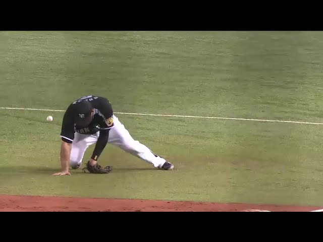 2回裏 タイガース・藤浪不運... ゴメスのトンネルでマリーンズに先制点許す... 2014/6/11 M-T