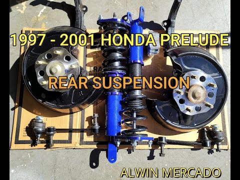 1997 - 2001 Honda Prelude Rear Suspension [Rear Knuckles, brakes, ball joint, calipers, coilovers]