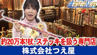 その数、約20万本！杖・ステッキを扱う専門店、京都市の『株式会社つえ屋』【滋賀経済NOW】2023年1月28日放送