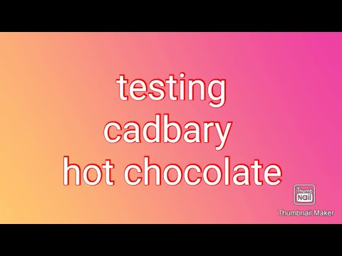 testing cadbary hot chocolate||snigdha studios