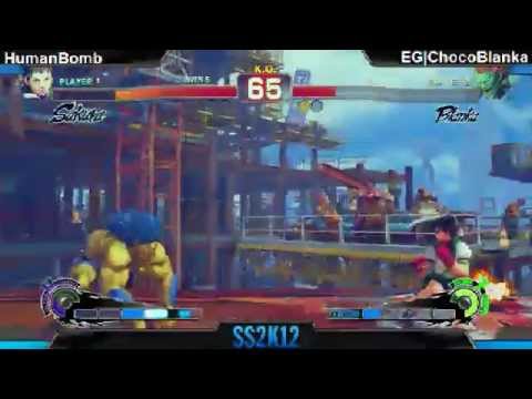 SS2K12 AE2012: HumanBomb (Sakura) vs ChocoBlanka (Blanka) - Day 1 (Pool Matches)