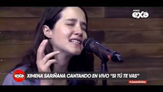 Ximena Sariñana en acústico, cantando &quot;Si Tú Te Vas&quot;