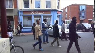 12 09 15 Manif sauvage Clandestins + No Borders Calais centre 1/4