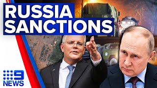 Austrália impõe sanções severas à Rússia por 'invasão' iminente | 9 Notícias Austrália
