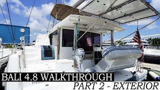 Walkthrough of 2021 Bali 4.8 "Freedom" | Part 2 Exterior | Catamaran For Sale | Brent Hermann