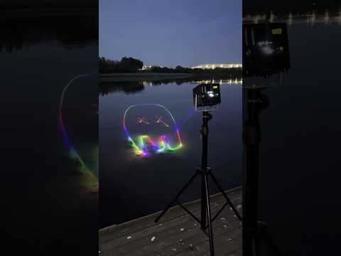 Using powerful laser at night! #gadgets #laser