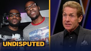 Skip Bayless reacts to being mentioned in LeBron-Durant&#39;s rap song | NBA | UNDISPUTED