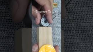 How to Make Electricity Generator Using DC Motor, Wheel & LED | DIY Project