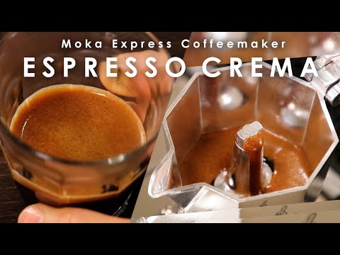 Espresso crema 【マキネッタで濃厚クレマ作成方法】#2//How to make Rich ESPRESSO CREMA with Moka Express BIALETTI