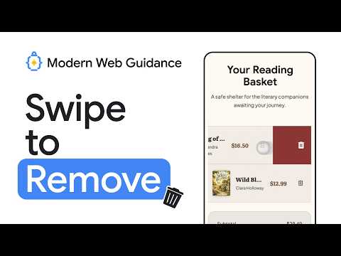 Modern Web Guidance for your AI workflow: Swipe to remove