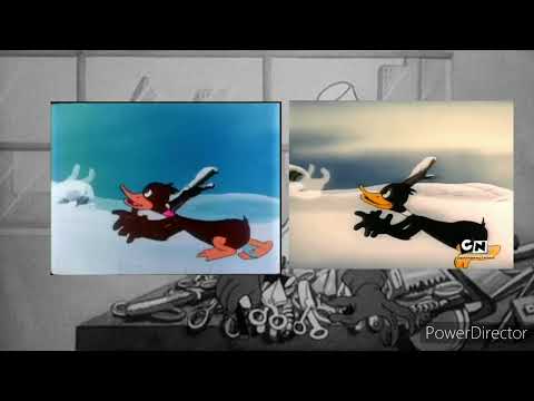 daffy's Southern exposure 1942 public domain 1967 redrawn vs 1992 computer colorized