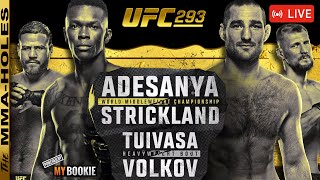 🔴UFC 293: Israel Adesanya vs Sean Strickland + Tuivasa vs Volkov | LIVE Fight Reaction Stream!