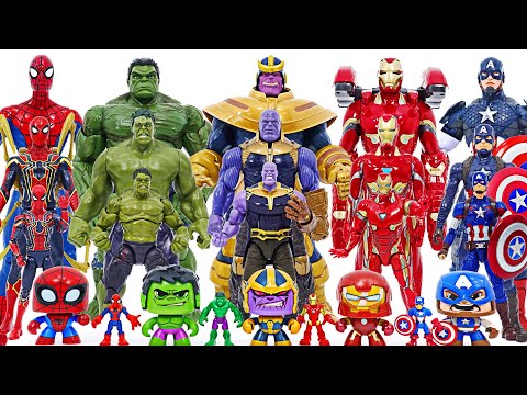 Marvel Avengers Hulk, Spider-Man, Iron-Man! Bigger and smaller 5 steps transform! | DuDuPopTOY