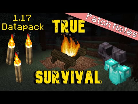 Making True Survival for 1.17 Minecraft | Datapack Speed Patch Notes